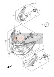 Lampada frontale combinata